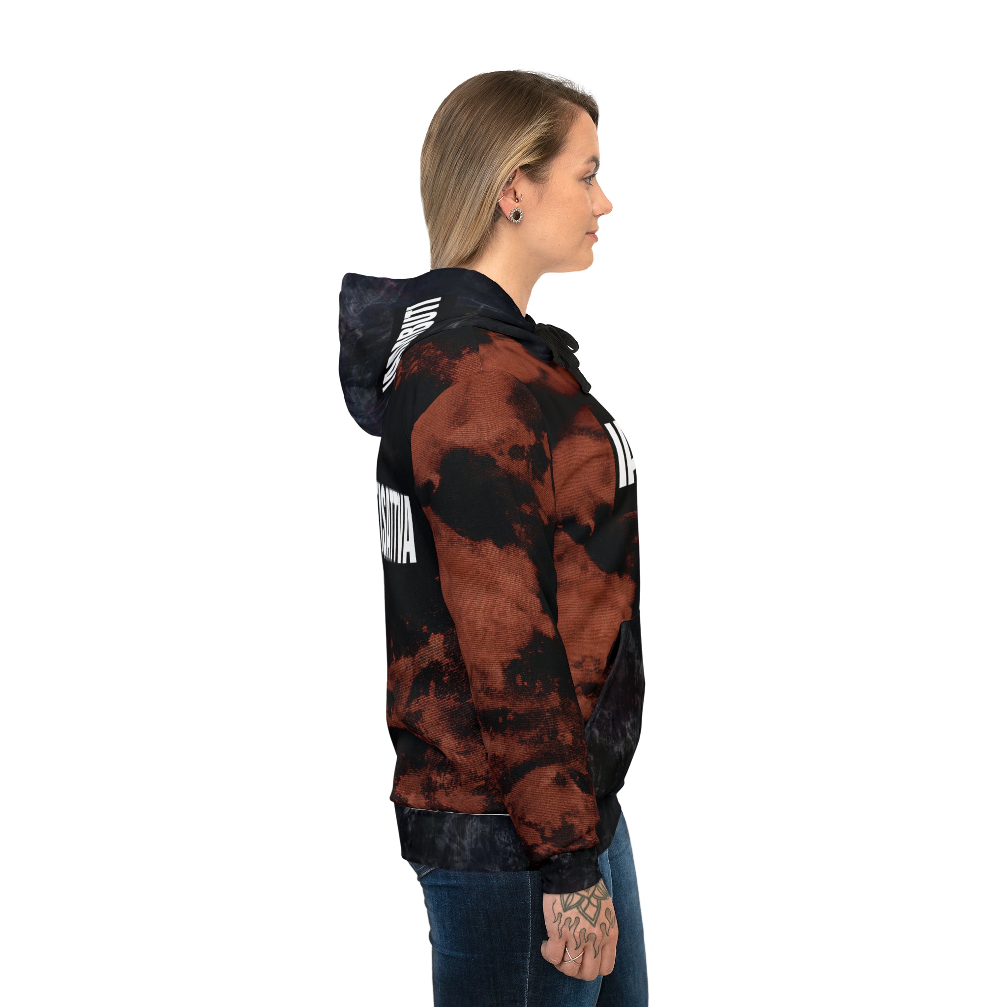 IAMBUTI Contrast Hoodie // Acid Wash x Black Stone