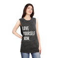 Load image into Gallery viewer, Movement Squad Love Yourself Now Stonewash Tank Top