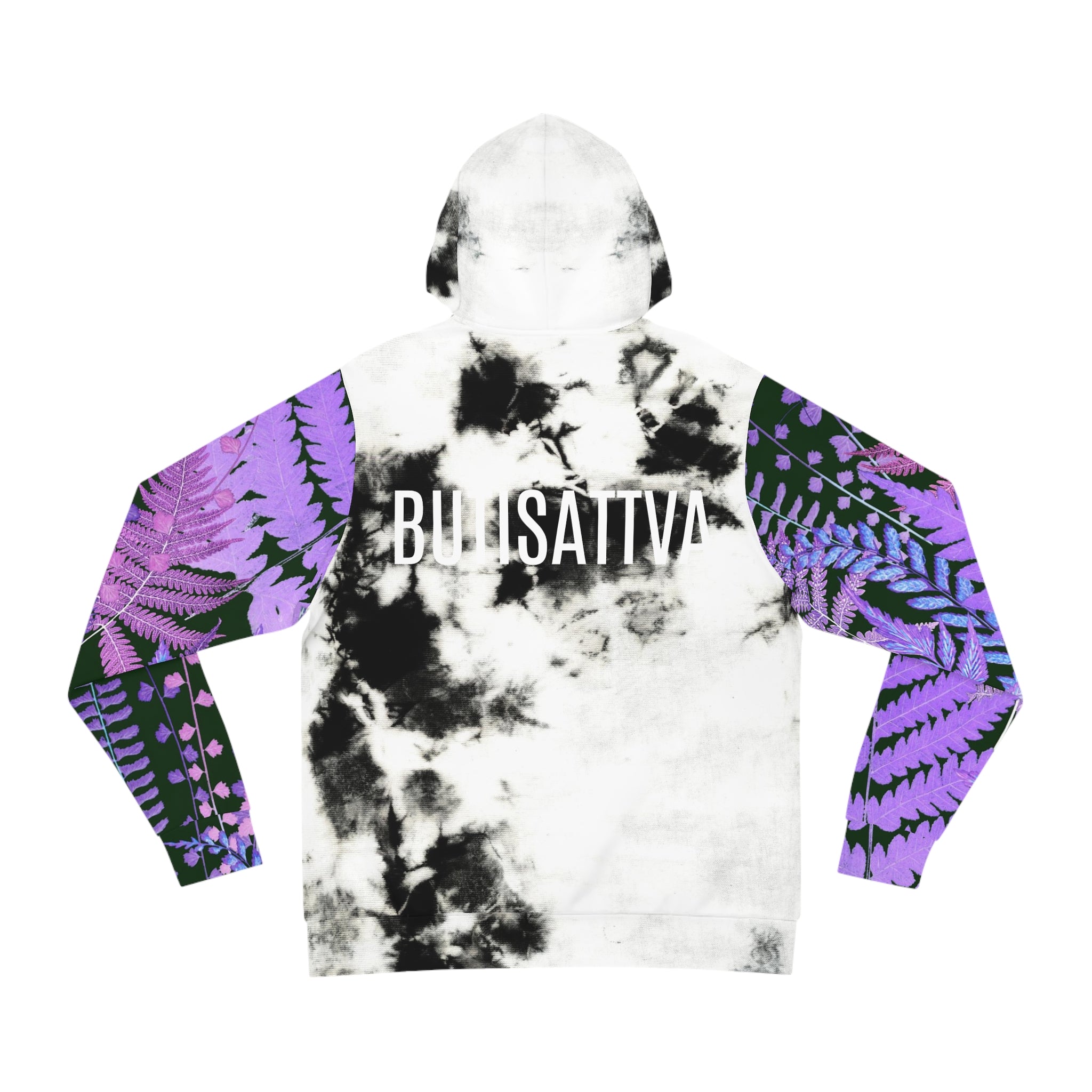 IAMBUTI Contrast Hoodie // Tie Dye x Purple Fern