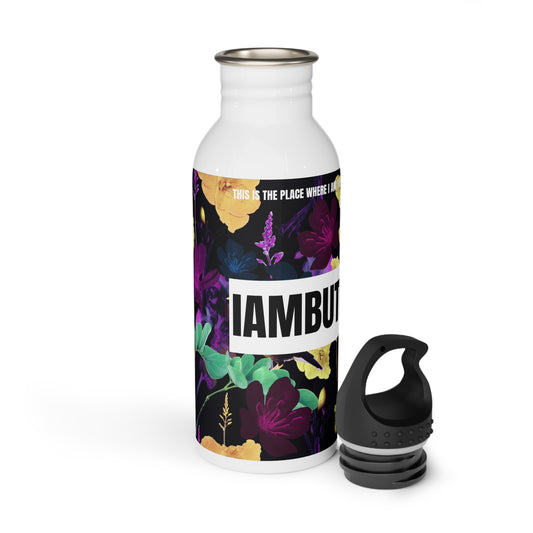 IAMBUTI X Dark Tropical Stainless Steel Gym Water Bottle