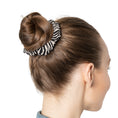 Load image into Gallery viewer, Zebra Print Scrunchie — Black & White Animal-Print Hair Tie