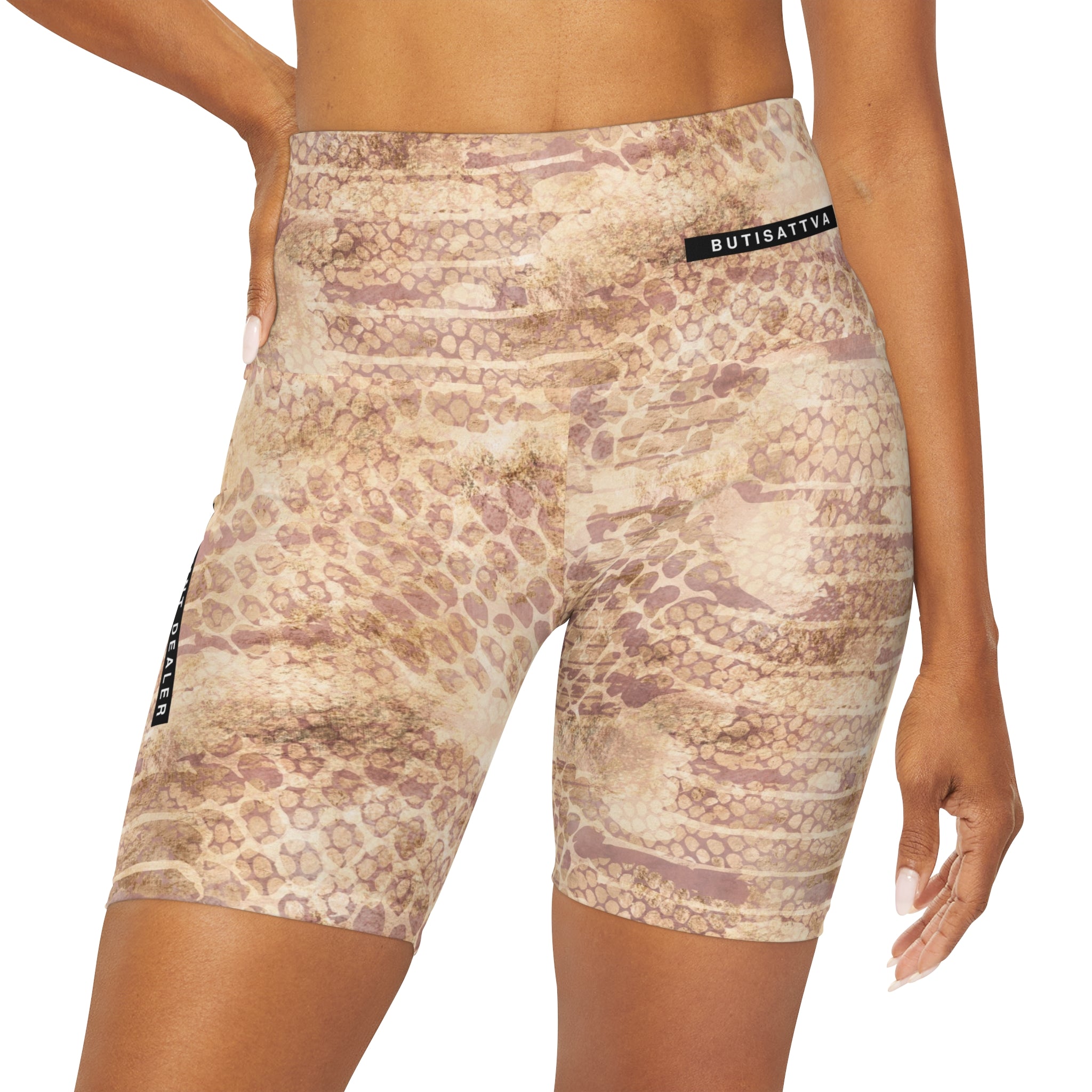 Python High Waisted Yoga Shorts