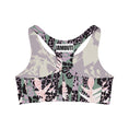 Load image into Gallery viewer, Abstract Cheetah x Subtle Floral Seamless Sports Bra
