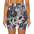 Load image into Gallery viewer, Abstract Cheetah High Waisted Yoga Shorts
