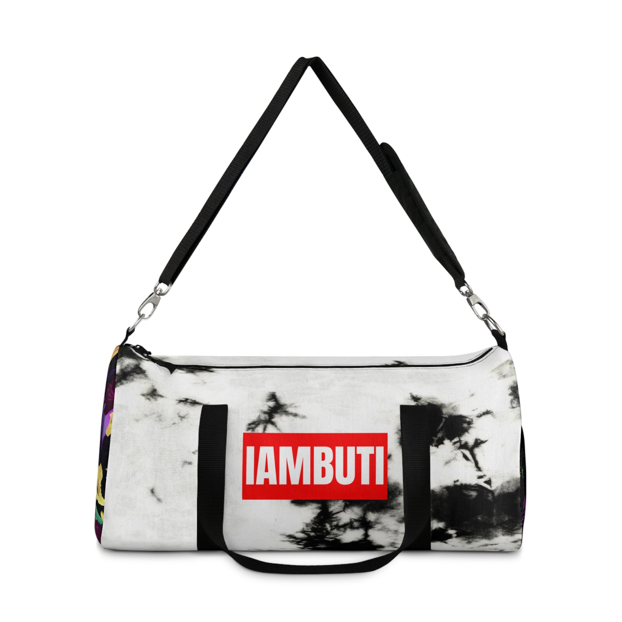 IAMBUTI Contrast Gym Duffel // Tie Dye x Dark Tropical