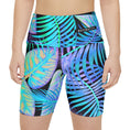 Load image into Gallery viewer, Electric Jungle High Waisted Workout Shorts
