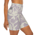 Load image into Gallery viewer, Subtle Floral High Waisted Yoga Shorts
