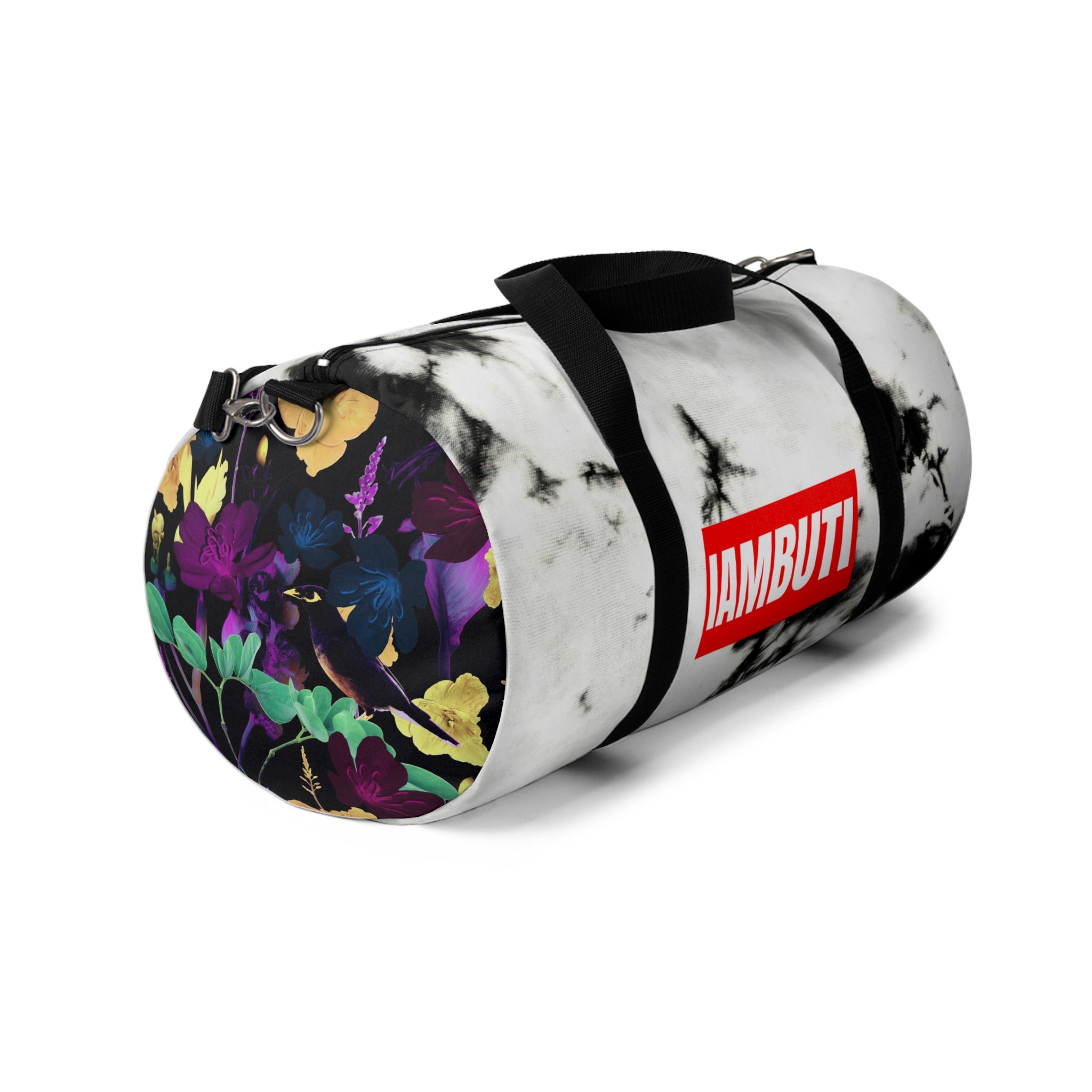 IAMBUTI Contrast Gym Duffel // Tie Dye x Dark Tropical