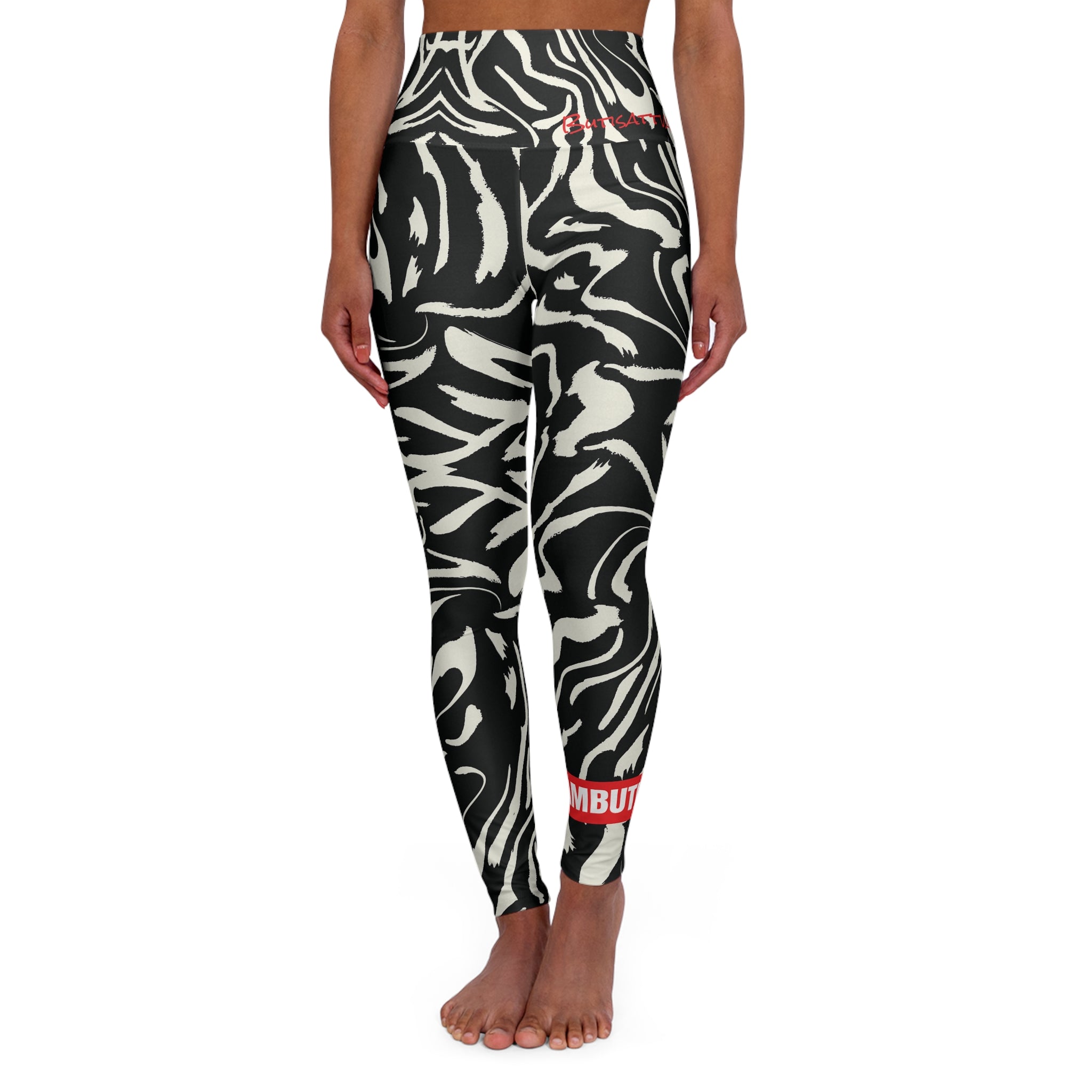 BUTISATTVA // Glitch Zebra High Waisted Yoga Pant