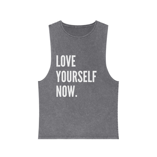 Movement Squad Love Yourself Now Stonewash Tank Top