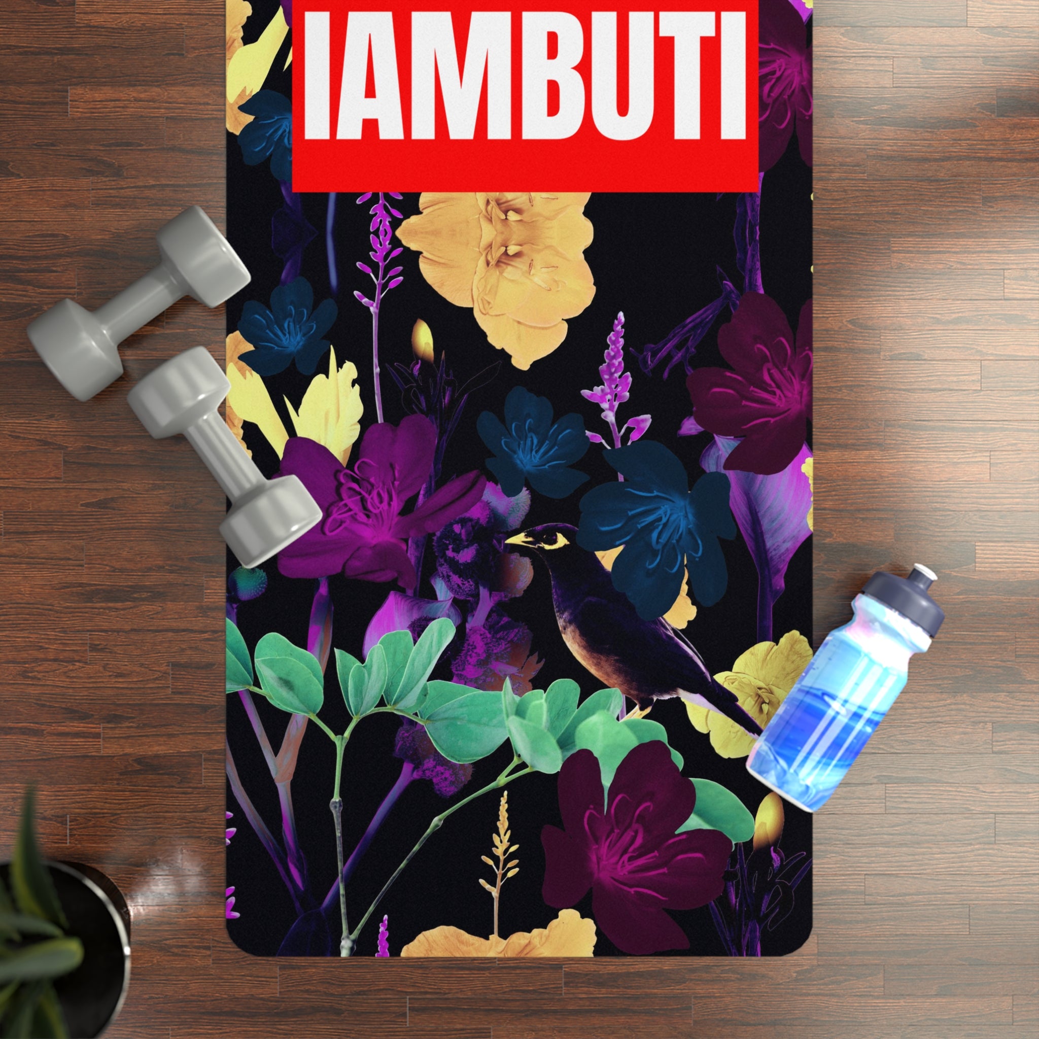 Dark Tropical IAMBUTI Yoga Mat