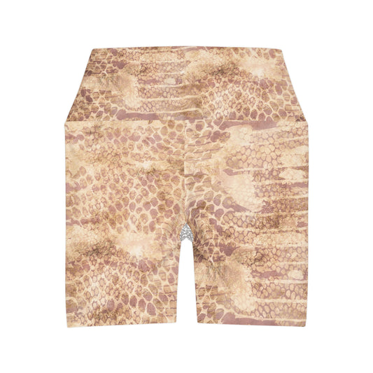 Python High Waisted Yoga Shorts