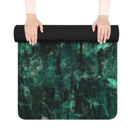 Dark Tropical x Emerald IAMBUTI Yoga Mat