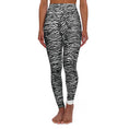 Load image into Gallery viewer, Zebra Racing Stripe |  High Waisted Yoga Pants
