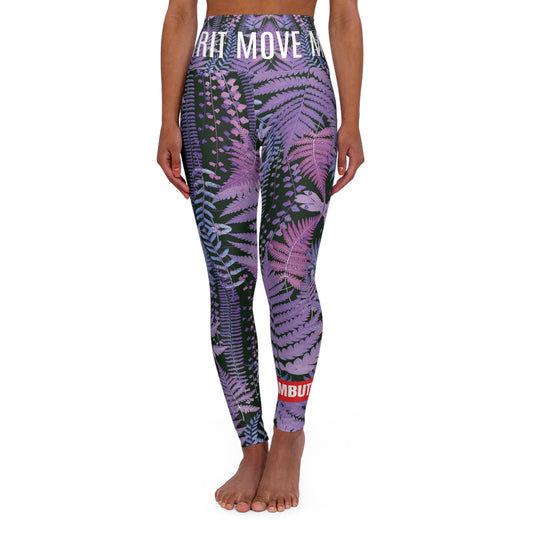 SPIRIT MOVE ME // Purple Ferns High Waisted Yoga Pant