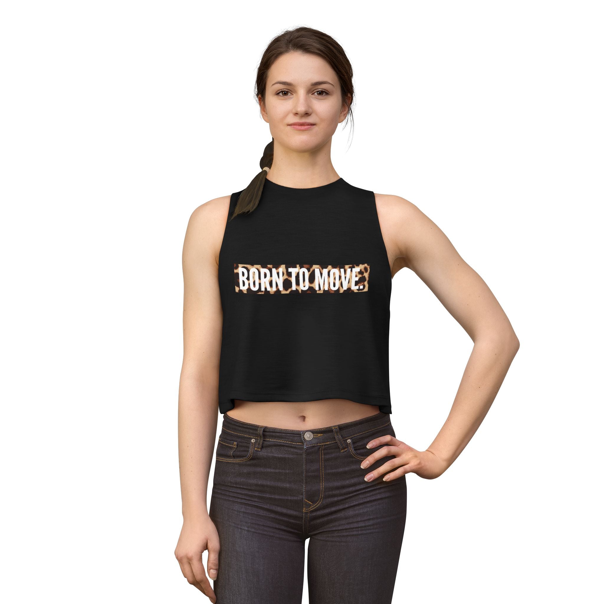 Born to Move Cropped Tank Top