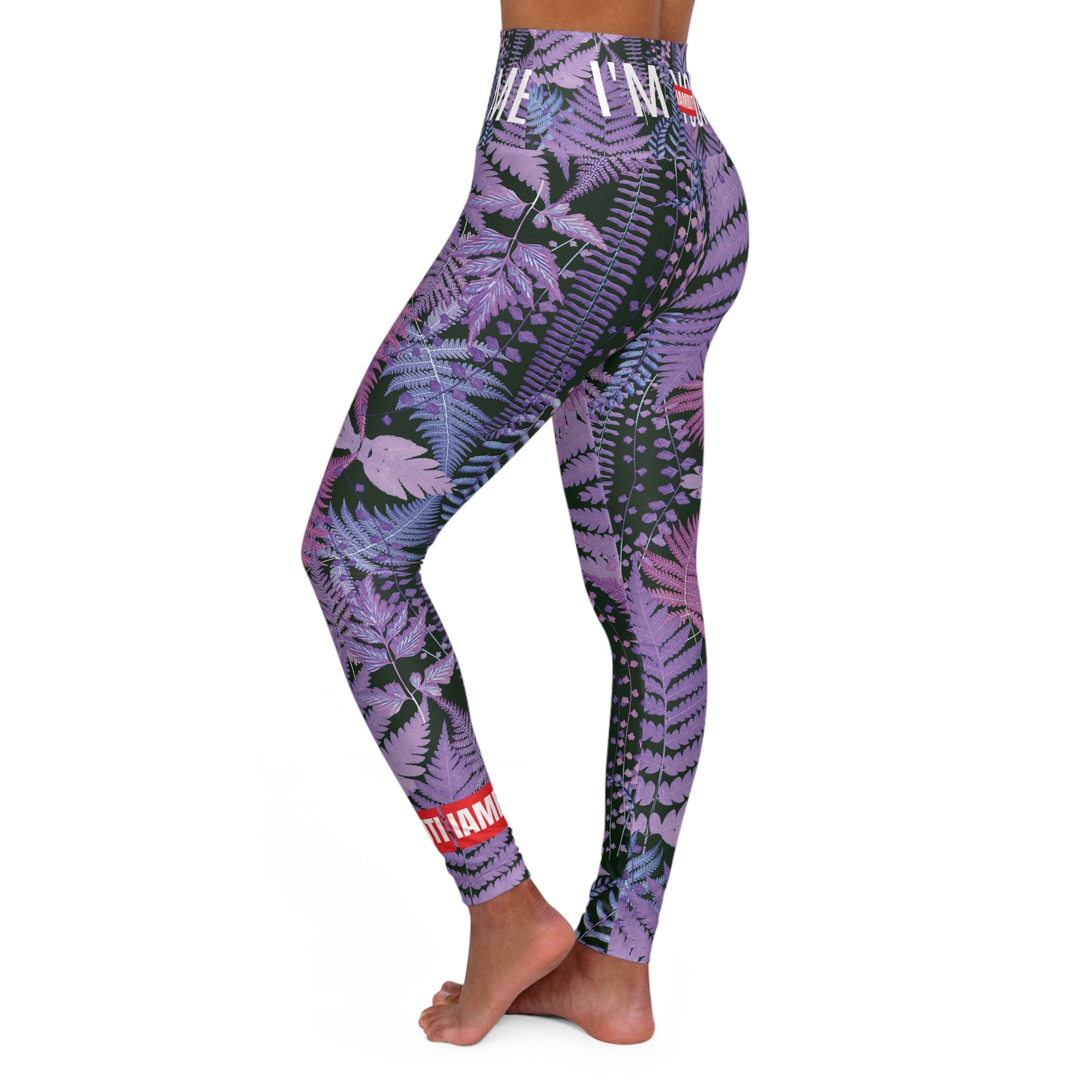 SPIRIT MOVE ME // Purple Ferns High Waisted Yoga Pant