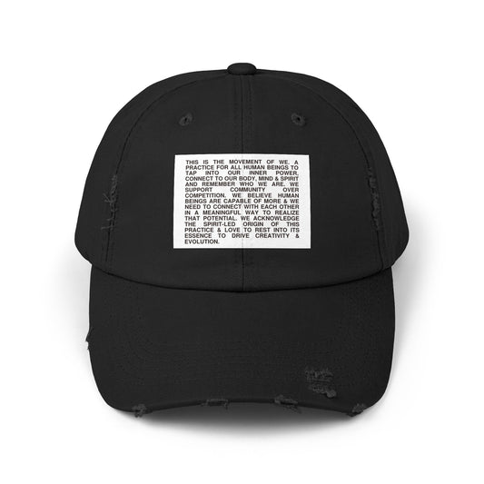 The Movement of We Ethos - Unisex Distressed Cap