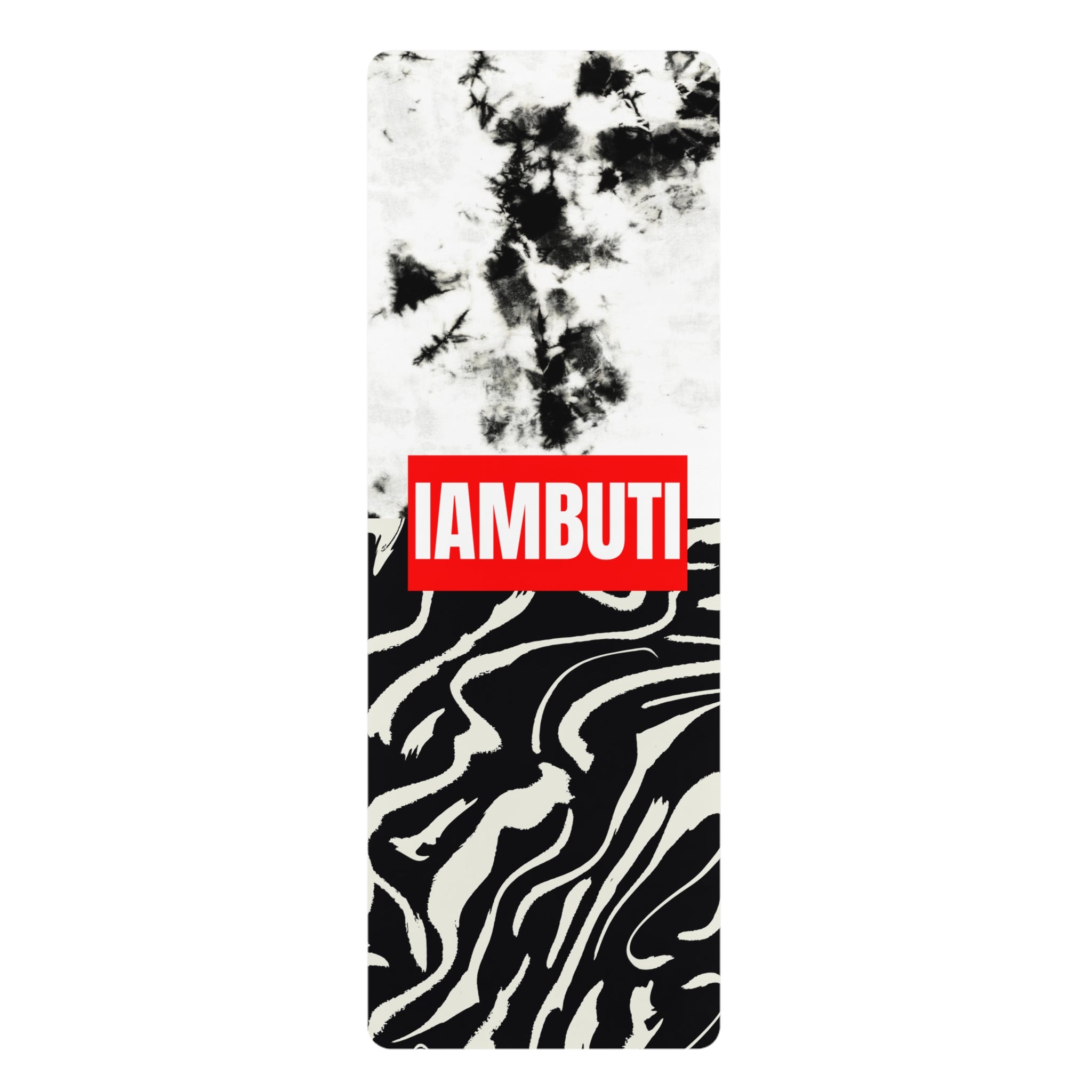 Glitch Zebra x Tie Dye IAMBUTI Yoga Mat