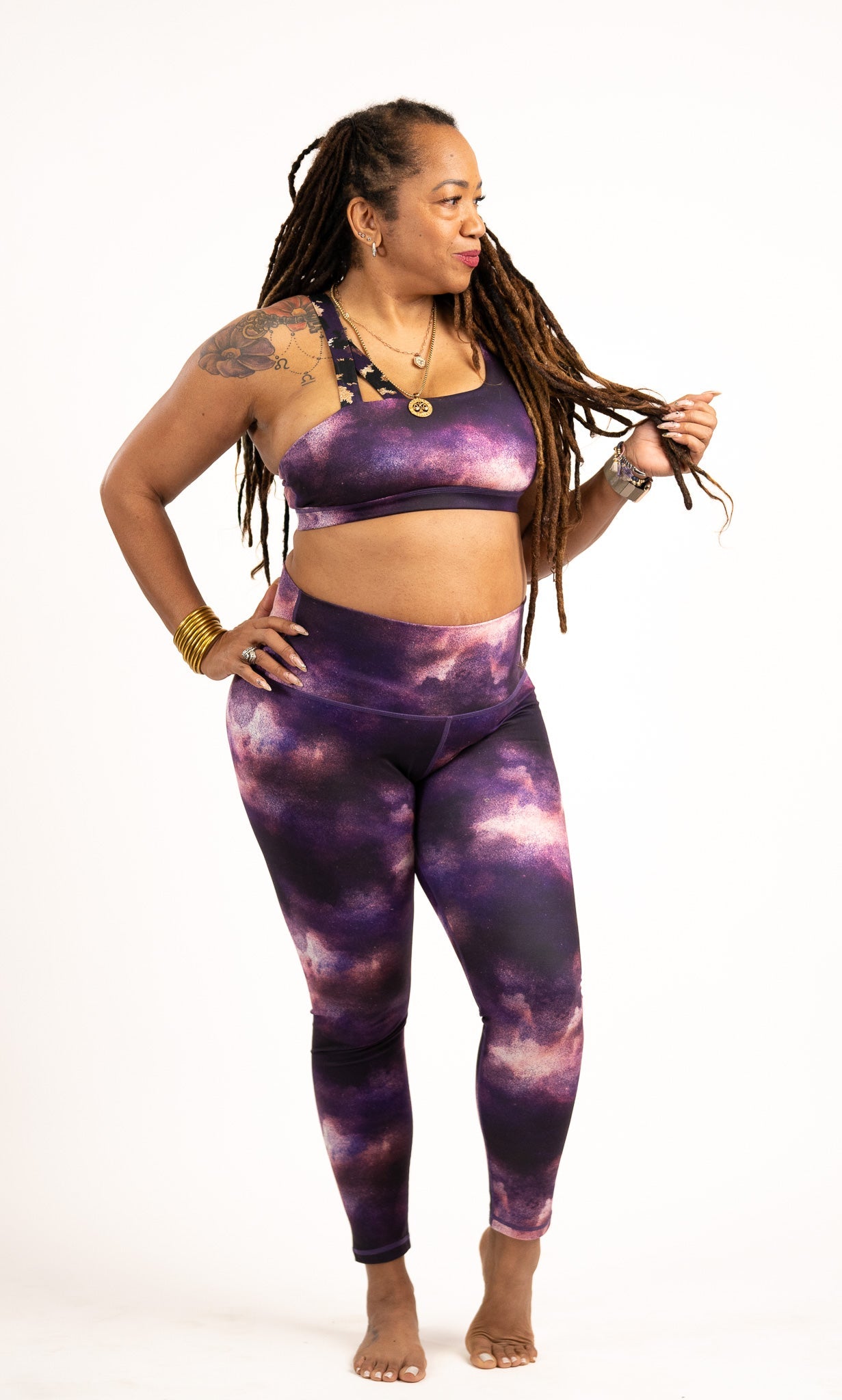 SmoothTech Leggings // Pink + Purple Galaxy