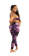 Load image into Gallery viewer, SmoothTech Leggings // Pink + Purple Galaxy
