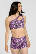 Load image into Gallery viewer, Racer Short // Pink + Purple Cheetah
