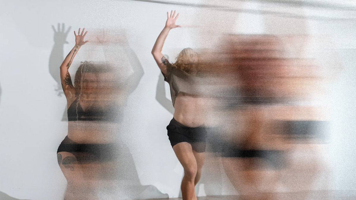 BUTI practitioners raising their arms, with a horizontal motion treatment